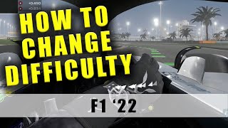 F1 22 how to change difficulty [upl. by Bari547]