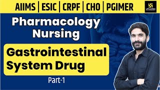 Gastrointestinal System Drugs Part1  Pharmacological Nursing  AIIMS  CRPF  PGIMER  Raju Sir [upl. by Ahk]