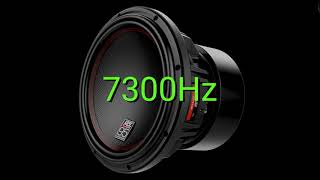 Tone frequency 7300Hz Test your hearing speakersheadphonessubwoofer [upl. by Micco238]