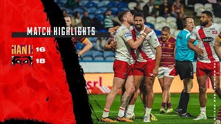 HIGHLIGHTS  Huddersfield Giants 1618 Salford Red Devils  Betfred Super League Round 10 [upl. by Timmie]