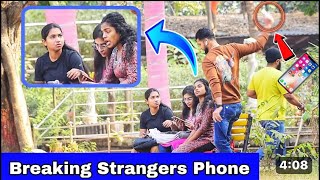 Breaking Strangers Phone Prank  Part 5  funny prank 😂 [upl. by Odo944]