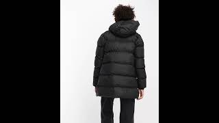 RAINS Shiny Alta Waterproof Hooded Puffer Parka Jacket Black Women  Asos [upl. by Ahsaetal]