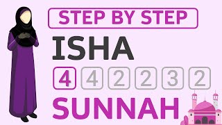 How to Pray  4 Rakat Sunnah of Isha Salah  Step by Step for Beginners  Female Women Sunni Hanafi [upl. by Izogn]