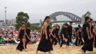 Dancing Aboriginal Women Barangaroo Australia Day 2017 [upl. by Ennaid500]