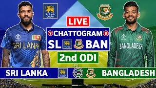 Bangladesh v Sri Lanka 2nd ODI Live Scores  BAN v SL 2nd ODI Live Scores amp Commentary  BAN Batting [upl. by Wiebmer]