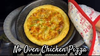 Pizza Recipe Without Oven  پتیلے والا پیزا  Pizza Dough Recipe  How To Make Pizza At Home pizza [upl. by Yeleak]