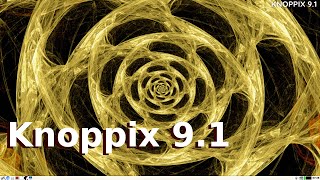 Knoppix 91 Live DVD Test [upl. by Tnaryb]