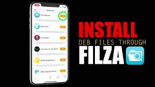 Install deb files iOS 135 to iOS 13  Filza method [upl. by Slaohcin]