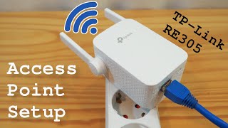 TPLink RE305 WiFi Extender • Access point mode installation and configuration [upl. by Berte]