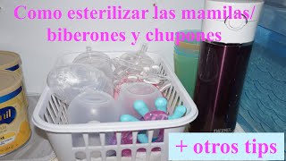 CÓMO ESTERILIZAR LOS BIBERONESMAMILASCHUPONES [upl. by Toille520]