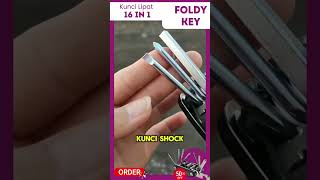 Foldy Key Toolkit Kunci Sepeda Portable 16 in 1  Obeng  Kunci L Portable Multifungsi for All Bike [upl. by Vod406]