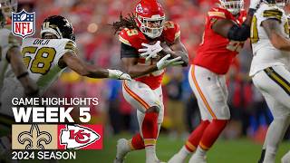 New Orleans Saints vs Kansas City Chiefs Game Highlights  NFL 2024 Week 5 [upl. by Nnednarb879]