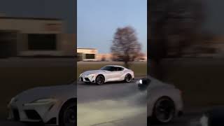 Drag race BMW 335d vs Toyota Supra dragracing throwback [upl. by Rramed]