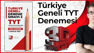 Türkiye Geneli 2 TYT Deneme Sınavı Duyurusu 3D Yayınları [upl. by Oiznun]