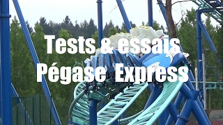 🎢Pégase Express TestsEssais Parc Astérix [upl. by Otrevire80]