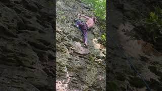 Jacob’s ladder 56 Mad River Gorge climbing climbingadventures nature [upl. by Slosberg]