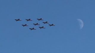 9 Snowbirds Flyover Panama Flats Saanich BC [upl. by Crim]