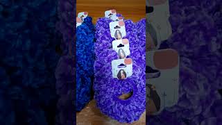 Velvet Scrunchies for a BDay souvenirs crochet yarn scrunchie cebu viralvideo shortsvideo [upl. by Irodim]