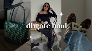 DHGATE DESIGNER HAUL GOYARD MINI TOTE CELINE SUNGLASSES amp ADIDAS SAMBAS [upl. by Clywd]