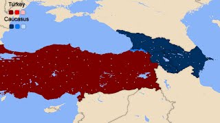 Turkey vs Caucasus Countries  Country vs Countries Simulation Animation 2023 [upl. by Enrica]