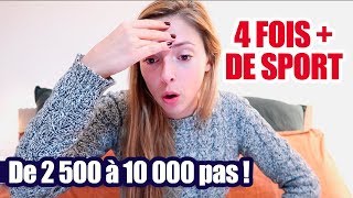 CHALLENGE 10000 PAS PAR JOUR ce quil sest passé poids difficulté [upl. by Bathelda]