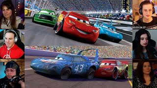 Cars  Final Race  McQueen helps The King  Cars  2006  Reaction Mashup  cars [upl. by Sanborn]