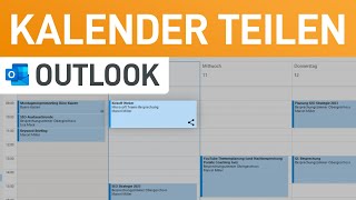 📅 Outlook Kalender freigeben Termine mit Kollegen amp Familie teilen [upl. by Zabrina]