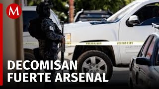 Mesa Estatal de Seguridad logra decomisar vehículos blindados y arsenal en Sonora [upl. by Ungley]