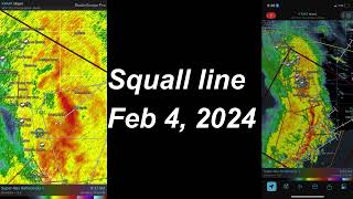 Feb 4 2024  Squall Line [upl. by Onid]