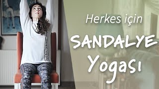 SANDALYE YOGASIHerkes için EvdeKal EvdeYoga [upl. by Taub]