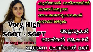 High SGOTSGPT Best solution Dr Megha Talks  ഉയർന്ന sgot sgpt അളവുകൾ നോർമൽ ആവാൻ ഇങ്ങനെ ചെയൂ [upl. by Yeta]