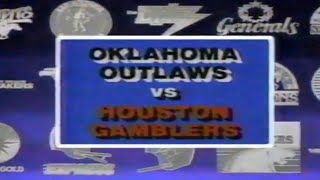 19840520 USFL Oklahoma Outlaws vs Houston Gamblers [upl. by Refenej]