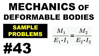 CECC2  Mechanics of Deformable Bodies  SAMPLE PROBLEMS 43 solution [upl. by Ahsie]