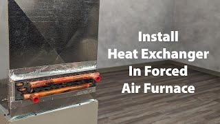 Easy DIY WaterToAir Heat Exchanger Installation for Forced Air Furnaces  WoodMaster [upl. by Swehttam]