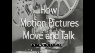 HOW MOTION PICTURES MOVE AND TALK MOVIE TECHNOLOGY 59274 [upl. by Amorette]