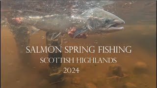 SALMON FISHING  FLY FISHING  Scottish Highlands  Spring 2024  Springers  Scotland [upl. by Lunna]