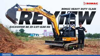 REVIEW BOMAC HEAVY DUTY CLASS EXCAVATOR BE29  29T  008 M3  EXCAVATOR MURAH [upl. by Atsirak]