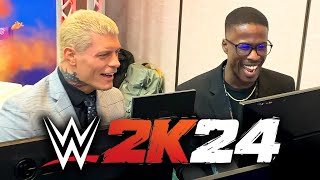 I Played WWE 2K24 vs CODY RHODES [upl. by Ytsirhc]