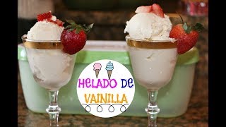 Como hacer helado de vainilla casero  solo 4 ingredientes facil Ros Emely [upl. by Ramaj]