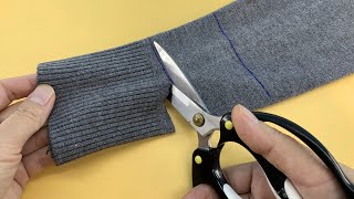 Easy Way to Shorten Sweater Sleeves that are too Long Without Going to The Tailor [upl. by Aicekal]