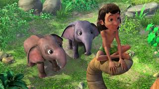 The Jungle Book Mega Episode  English  Catch Mowgli  Stories For Kids  PowerKidsWorld [upl. by Newel]