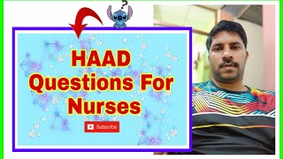 HAAD Exam Questions For Nurses [upl. by Anigar676]