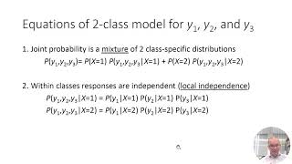 2 Latent class model equations and ML estimation [upl. by Lev690]