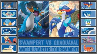 SWAMPERT vs QUAUAVAL  Water Starter Pokémon Tournament Battle 6 [upl. by Alegnatal]