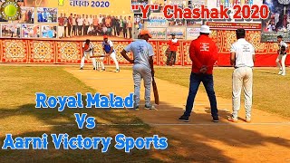 Royal Malad Vs Aarni Victory Sports  quotYquot Chashak 2020  Underarm Box Cricket [upl. by Neffirg]