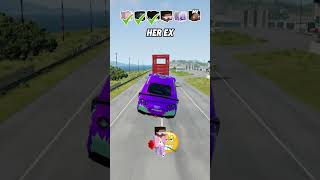 Help Me Get My Crush Attention In A Car Jump Challenge 😭 shorts beamngdrive [upl. by Anaid]