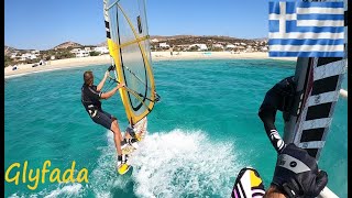 Glyfada spot in Naxos  Windsurf in Greece [upl. by Eniarral]