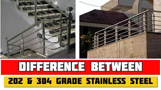 Stainless Steel 304 vs 202  How to Check Grade Quality  Which is Best and Why [upl. by Anujra]