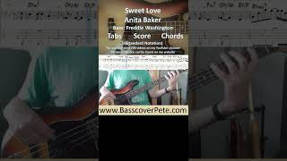 Anita Baker Sweet Love basscover basscoverwithtabs bass [upl. by Cristy]