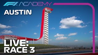 F1 ACADEMY LIVE Race 3  Austin 2023 [upl. by Aerdnna]